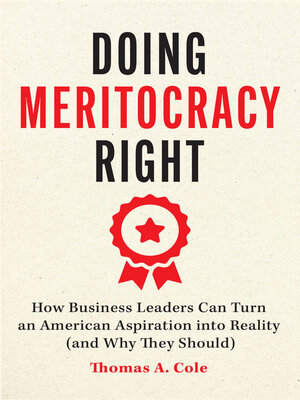 cover image of Doing Meritocracy Right